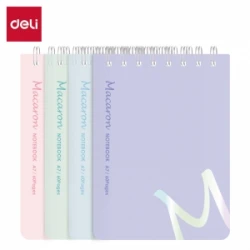 SVESKA DELI A7 SPIRALNA 60 lista, 70g papir, DIKTO MACAROON