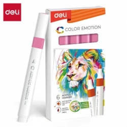 AKRILNI MARKER DELI PINK COLOR EMOTION EC193A-Pink