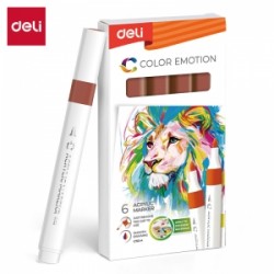 MARKER DELI AKRILNI BRAON COLOR EMOTION EC193A-Brown