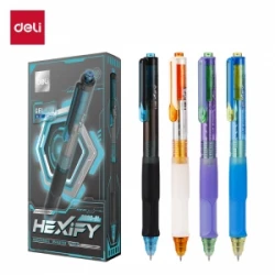 ROLER GEL DELI HEXIFY sa dve kuglice 0.5 mm PLAVI EG360-BL