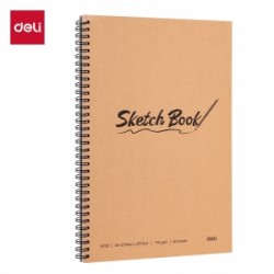 BLOK ZA CRTANJE DELI Sketch book, A4, 40 listova, 110g, BOČNA SPIRALA EN720