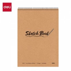 BLOK ZA CRTANJE DELI Sketch book, A4, 40 lista, 110g - GORNJA SPIRALA EN721