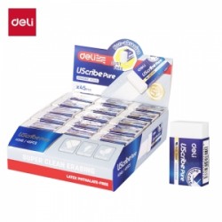 GUMICA DELI USCRIBE PURE - EKO PVC BEZ OPILJAKA 40x23x13mm BELA EH346