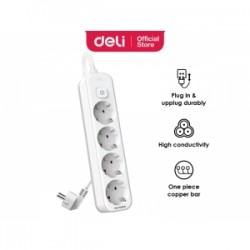 PRODUŽNI KABL DELI SA PREKIDAČEM 3 UTIČNICE I 5m DUŽINE ET433